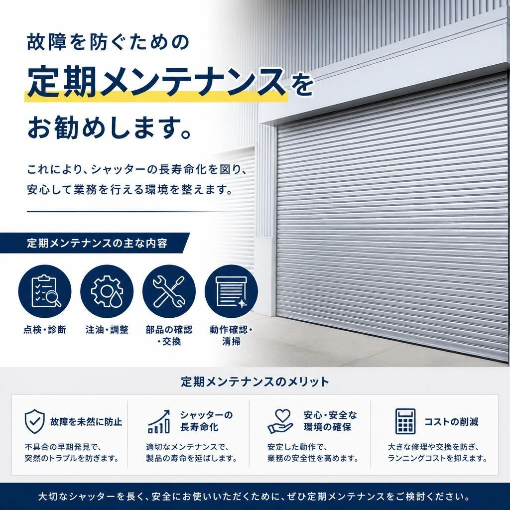 定期メンテナンスでトラブルを未然に防ぐ